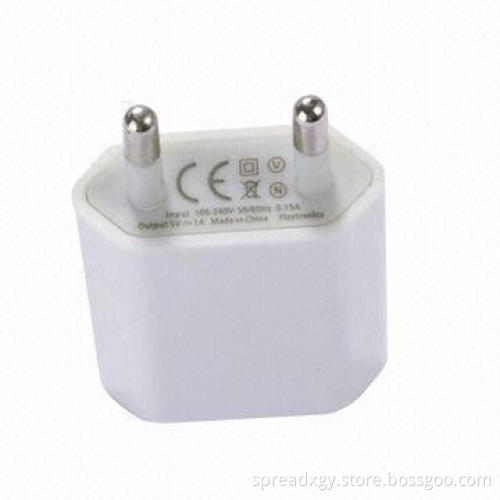 Power Adapter with USB Port, 100 to 240V AC Input and 5.0V DC/1A Output, Nice for Promotional Gifts